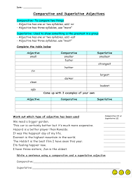 Quotations ▼ he was stabbed clean through. Comparatives Superlatives Worksheet