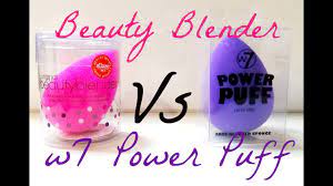 beauty blender versus w7 power puff