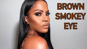 brown smokey eye makeup tutorial
