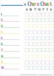 Chore Charts For Kids Of All Ages Chore Chart Kids Chore