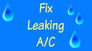 how to fix air con leaking water diy