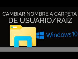 carpeta de usuario en windows 10