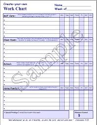 Create Your Own Work Chart Product Lc 401b