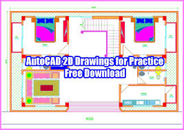 autocad 2d drawings for practice
