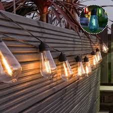 4 5m Solar Power Led Filament Festoon