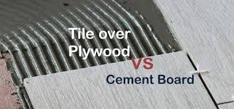 tile over plywood vs cement board