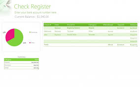 Free Check Register Template Free Check Register Template Excel