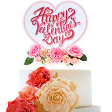 We always try to cover all the events and situations of love and romance so how we ignore the biggest event of. Happy Valentine S Day Cake Topper Romantic Theme Decor Picks For Valentine S Day Anniversary Rose Flower Acrylic Party Decorations Supplies Buy Online In Japan At Desertcart Jp Productid 179867024