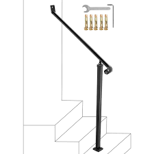 vevor 2 3 steps handrail 56 in x 2 4 in