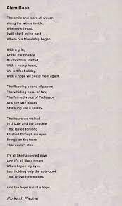 slam book poem by prakash paulraj