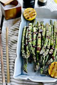 Simply Scratch Grilled Asparagus With Balsamic Honey Dijon Vinaigrette  gambar png