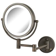 led lighted wall mount mirror