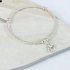1 blue dress silver jewels evy. Sterling Silver Snowflake Charm Bracelet Womans Evy Designs