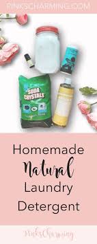 homemade laundry detergent natural