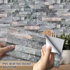 9pcs imitation stone brick wall