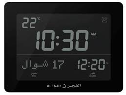 Alfajr Azan Clock Cf 19 Black