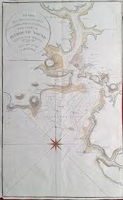 Antique Sea Chart Of Plymouth Sound And River Yealm Dated 1798