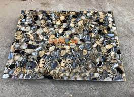 Wild Agate Dining Table Top Agate