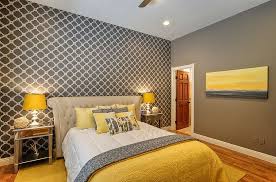 gray and yellow bedrooms