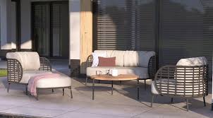 Garden Lounge Set With Aluminium Frames