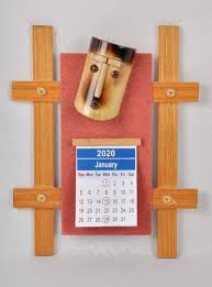 Bamboo Wall Calendar For Decoration
