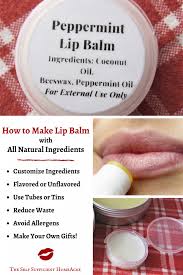 how to make lip balm with all natural