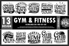 Gym Fitness Bundle Graphic By Printablesvg Creative Fabrica