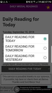 Catholic daily missal gospel passages following the daily and weekly gospel lectionary readings from the roman catholic lectionary. Download Daily Mass Catholic Church Daily Mass Readings Free For Android Daily Mass Catholic Church Daily Mass Readings Apk Download Steprimo Com
