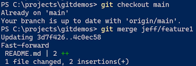 git branching and merging a step by