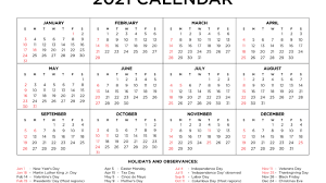 This word monthly calendar template can be customized with our online template creator tool or through any office applications. Free 2021 Monthly Calendar With Holidays Pdf Word Excel Landscape