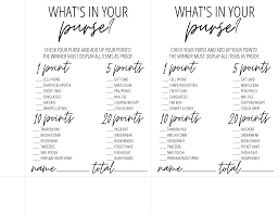 your purse game free printable