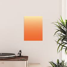 orange ombre poster by rose gold society6