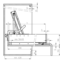 Gas Spring Wallbed Mechanism With Pull