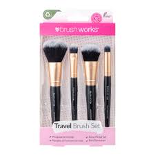 brushworks travel makeup brush set