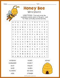 honey bee word search