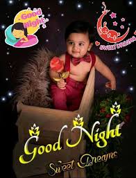 cute baby good night images angal 123