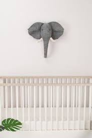 Childhome Grey Elephant Head Wall Art