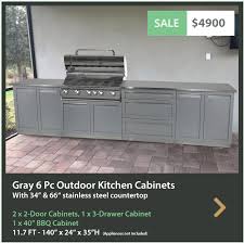 outdoor kitchen bbq grill cabinet