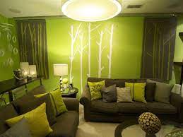 green brown living room decorating