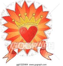 vector clipart crowned heart vector