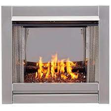 Stainless Outdoor Gas Fireplace Insert