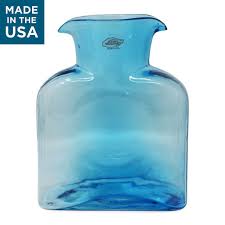 Blenko Glass Ice Blue Water Carafe