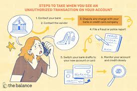 There are several simple reasons why you may not recognize a charge right away. 6 Steps To Dealing With Unauthorized Transactions
