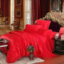 Red Queen King Size Bedding Set Luxury
