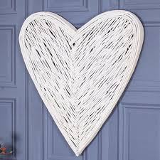 Large Heart Wicker Wall Art