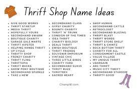 750 thrift name ideas trending