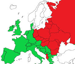europe and the iron curtain diagram