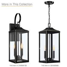 Outdoor Pendant Light With Clear Glass