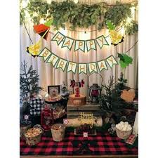 October 17, 2019 in life, holidays/seasonal. Laventy 3 Pcs Camping Birthday Party Decor One Happy Camper Party Decor Camping Lumberjack Party Decor One Happy Camper Banner