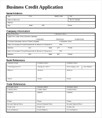 Free Credit Application Blank Form For Business Bindext Co